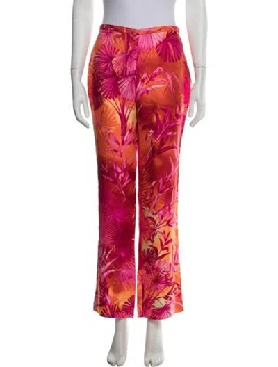 Pre-owned Versace Vintage Flared Pants In Orange