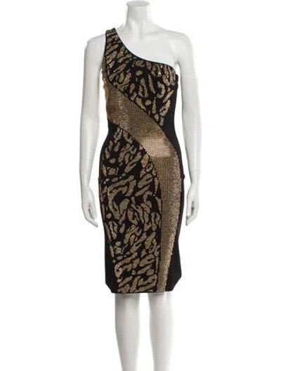 Pre-owned Versace Vintage Knee-length Dress W/ Tags In Black