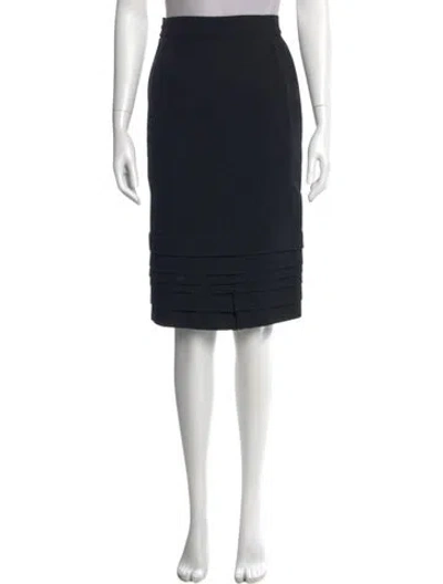 Pre-owned Versace Vintage Knee-length Skirt In Black