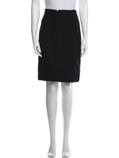 Pre-owned Versace Vintage Knee-length Skirt In Black