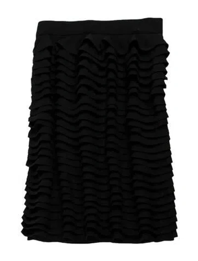 Pre-owned Versace Vintage Knee-length Skirt In Black