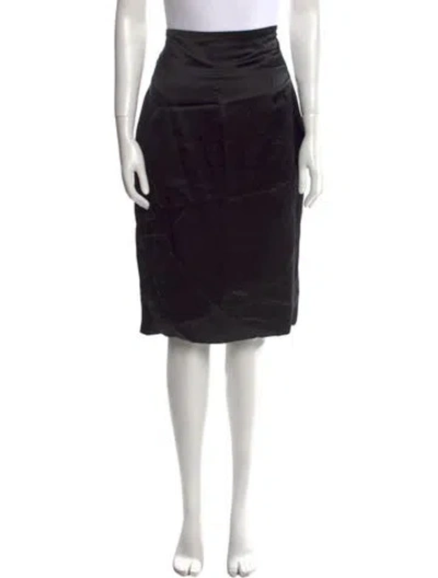 Pre-owned Versace Vintage Knee-length Skirt In Black