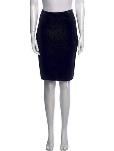 Pre-owned Versace Vintage Knee-length Skirt In Black