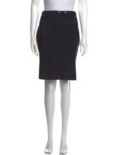 Pre-owned Versace Vintage Knee-length Skirt In Black