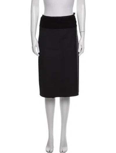 Pre-owned Versace Vintage Knee-length Skirt In Black
