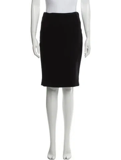 Pre-owned Versace Vintage Knee-length Skirt In Black