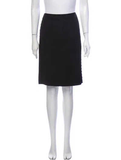 Pre-owned Versace Vintage Knee-length Skirt In Black