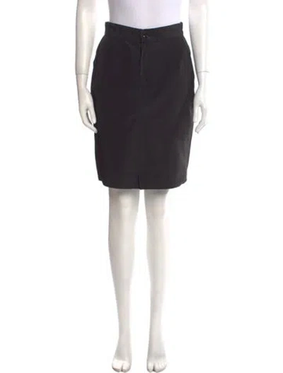 Pre-owned Versace Vintage Knee-length Skirt In Black