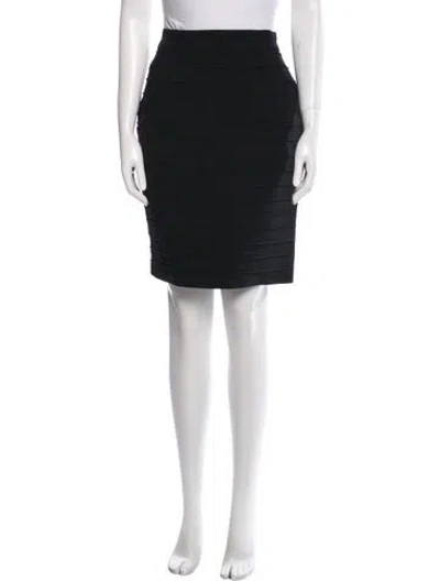 Pre-owned Versace Vintage Knee-length Skirt In Black