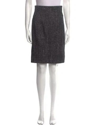 Pre-owned Versace Vintage Knee-length Skirt In Black