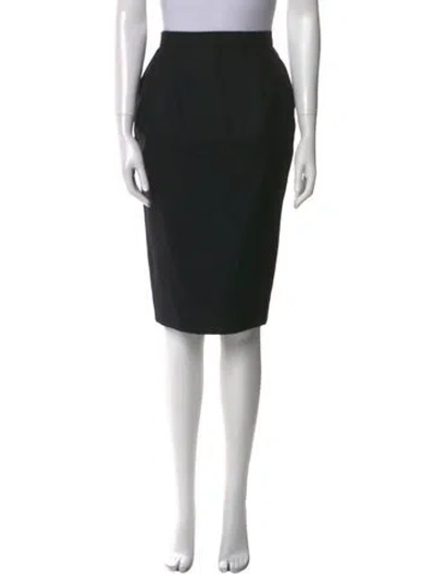 Pre-owned Versace Vintage Knee-length Skirt In Black