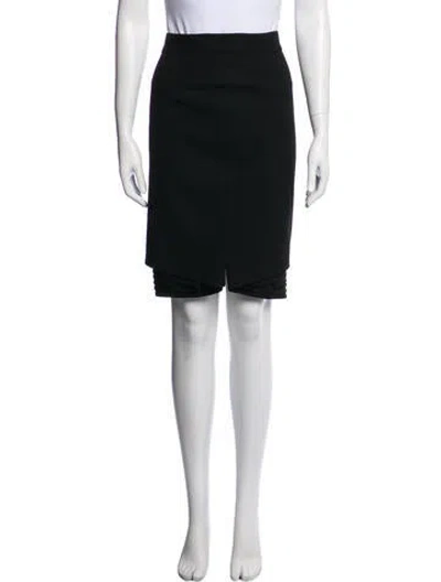 Pre-owned Versace Vintage Knee-length Skirt In Black