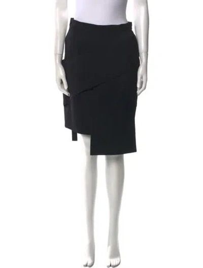 Pre-owned Versace Vintage Knee-length Skirt In Black