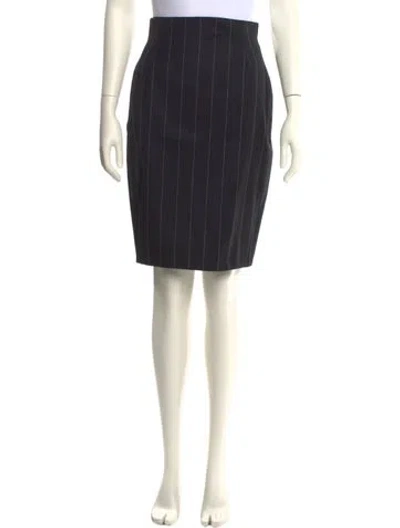 Pre-owned Versace Vintage Knee-length Skirt In Black