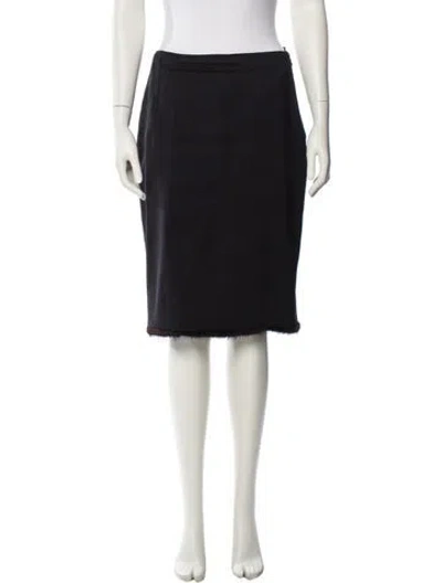 Pre-owned Versace Vintage Knee-length Skirt In Black