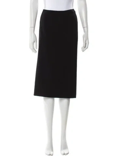 Pre-owned Versace Vintage Knee-length Skirt In Black