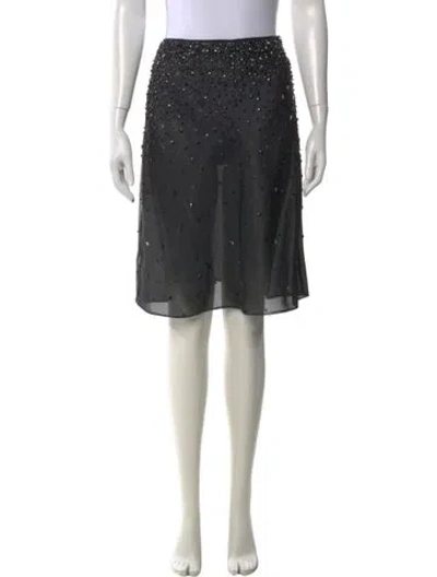 Pre-owned Versace Vintage Knee-length Skirt In Black