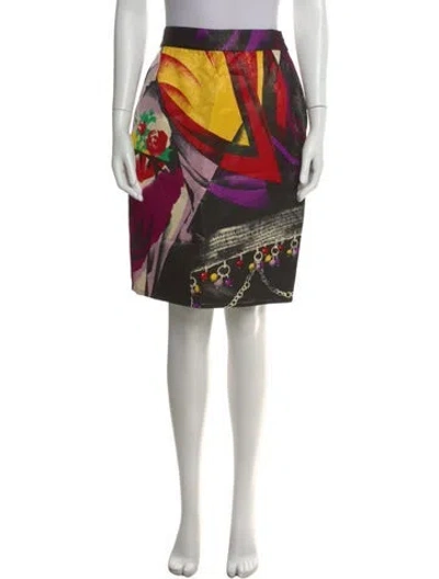 Pre-owned Versace Vintage Knee-length Skirt In Black