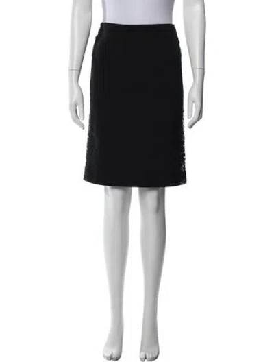 Pre-owned Versace Vintage Knee-length Skirt In Black