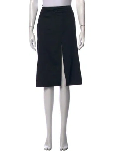 Pre-owned Versace Vintage Knee-length Skirt In Black