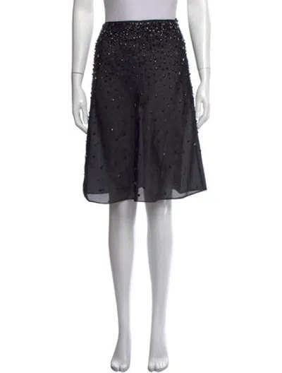 Pre-owned Versace Vintage Knee-length Skirt In Black