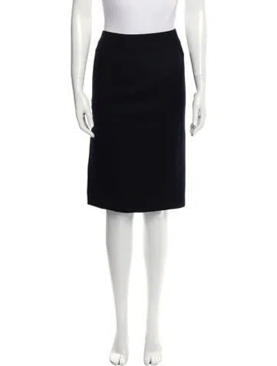 Pre-owned Versace Vintage Knee-length Skirt In Blue