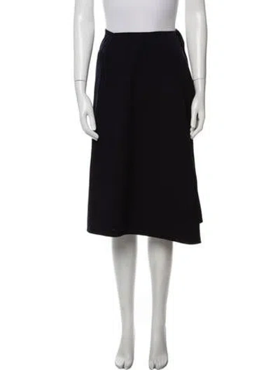 Pre-owned Versace Vintage Knee-length Skirt In Blue