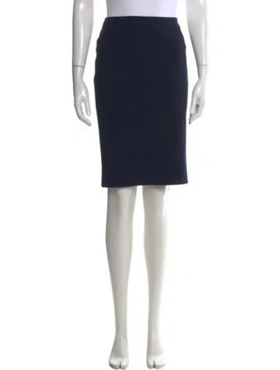 Pre-owned Versace Vintage Knee-length Skirt In Blue