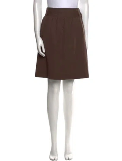 Pre-owned Versace Vintage Knee-length Skirt In Brown