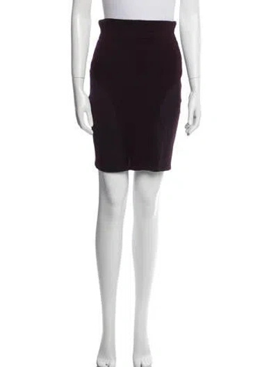 Pre-owned Versace Vintage Knee-length Skirt In Burgundy