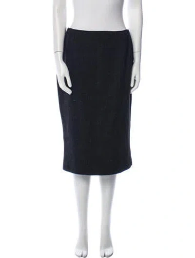 Pre-owned Versace Vintage Knee-length Skirt In Gray