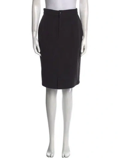 Pre-owned Versace Vintage Knee-length Skirt In Gray