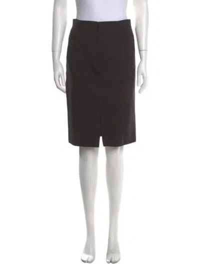 Pre-owned Versace Vintage Knee-length Skirt In Gray