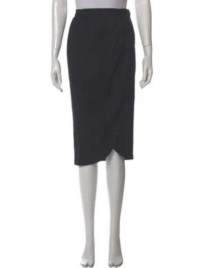 Pre-owned Versace Vintage Knee-length Skirt In Gray