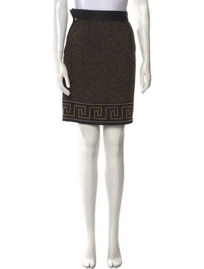 Pre-owned Versace Vintage Knee-length Skirt In Multi