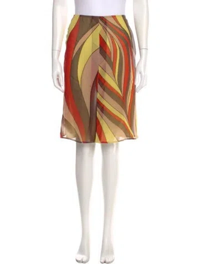 Pre-owned Versace Vintage Knee-length Skirt In Multi