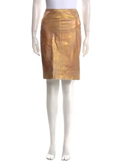 Pre-owned Versace Vintage Knee-length Skirt In Neutral
