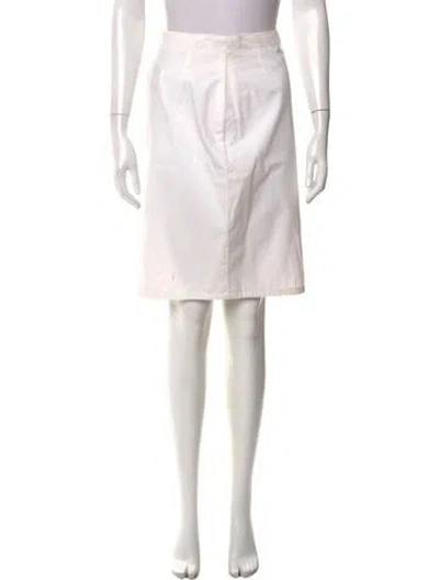 Pre-owned Versace Vintage Knee-length Skirt In Neutral