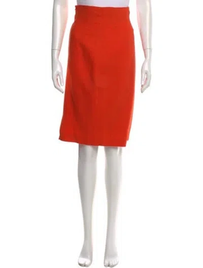 Pre-owned Versace Vintage Knee-length Skirt In Orange