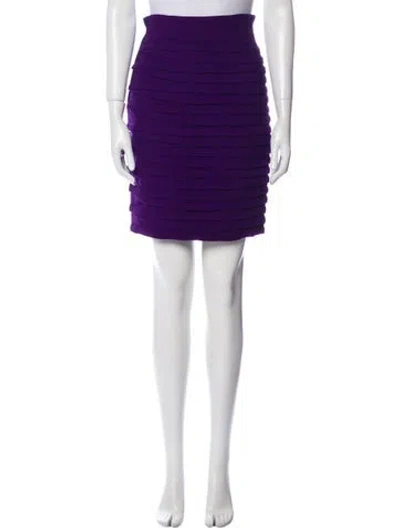 Pre-owned Versace Vintage Knee-length Skirt In Purple