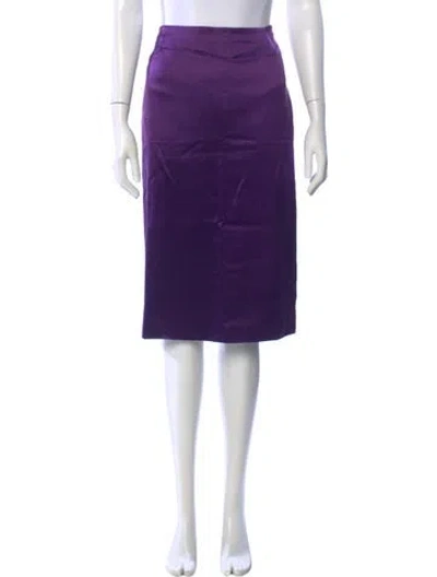 Pre-owned Versace Vintage Knee-length Skirt In Purple