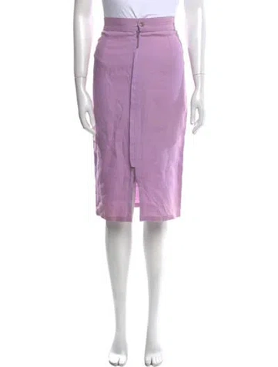 Pre-owned Versace Vintage Knee-length Skirt In Purple