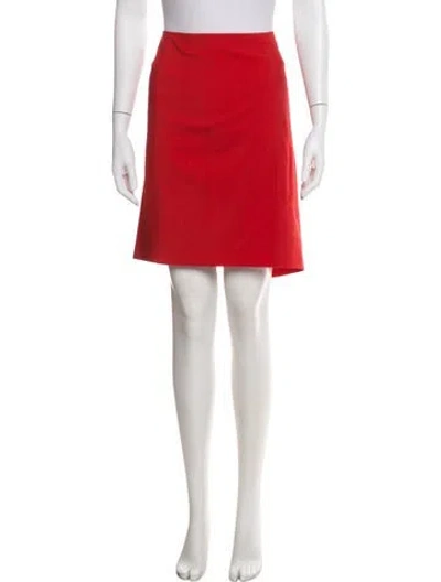 Pre-owned Versace Vintage Knee-length Skirt In Red
