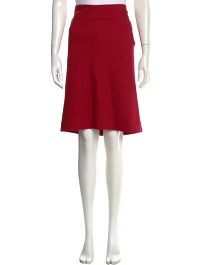 Pre-owned Versace Vintage Knee-length Skirt In Red