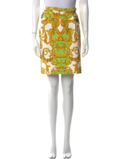 Pre-owned Versace Vintage Knee-length Skirt In White