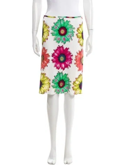 Pre-owned Versace Vintage Knee-length Skirt In White