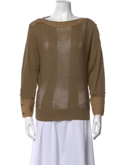 Pre-owned Versace Vintage Late 1970's - Early 1980's Sweater In Brown