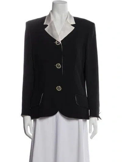 Pre-owned Versace Vintage Late 1980's - Early 1990's Blazer In Black