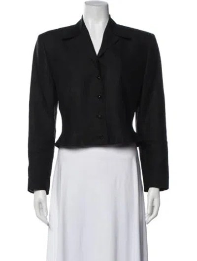 Pre-owned Versace Vintage Late 1980's - Early 1990's Blazer In Black