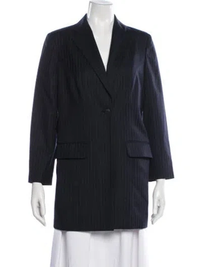 Pre-owned Versace Vintage Late 1980's - Early 1990's Blazer In Blue